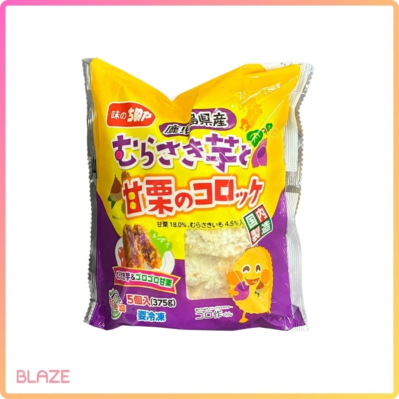 日本紫薯甘栗餅 (375g) (5塊@包) (箱規:15包@箱)